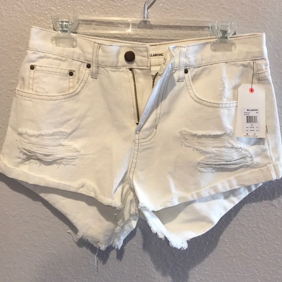 Billabong white distressed denim shorts - Picture 4 of 7